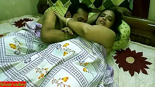 Indian hot xxx Innocent Bhabhi 2nd time dealings with husband friend!! Please don't cum inside!